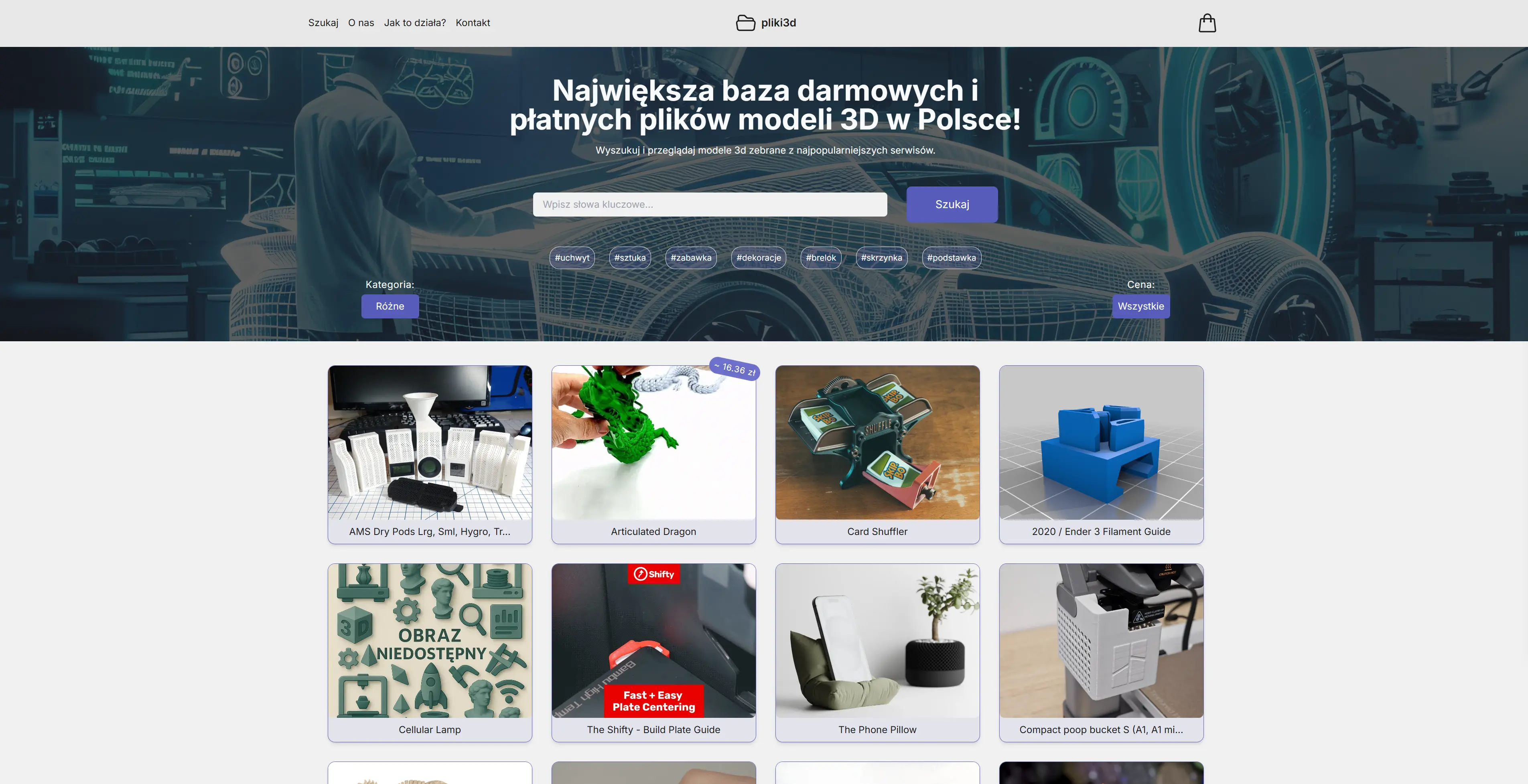 Zrzut ekranu projektu